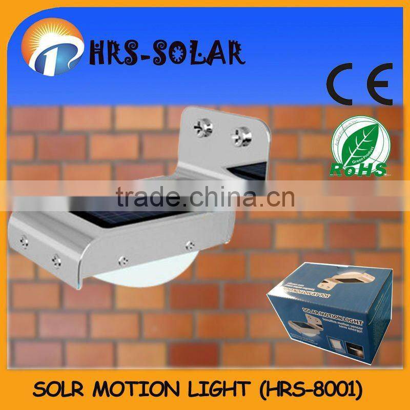 Solar motion light in garden/solar power sensor light HRS-8001A-02