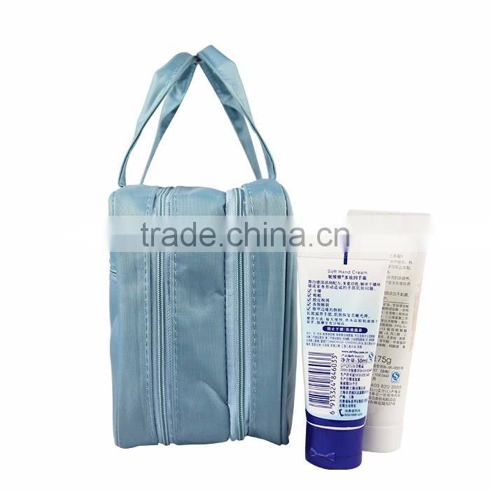 Hot selling supermarket portable nylon makeup bags and cases for ladies in Germany