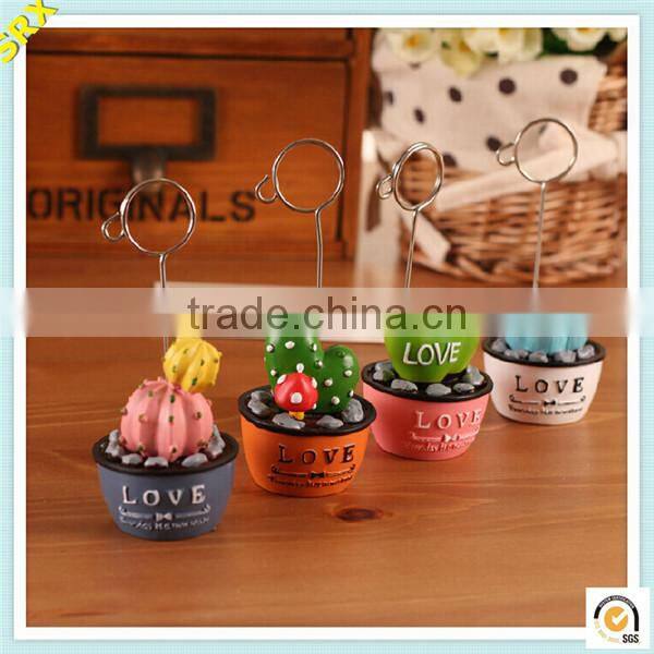 Hot sale flower family clip gift/custom memo clip holder/OEM plastic memo clip supplier