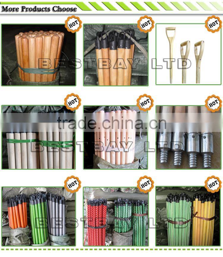 factory direct wholesale pvc coated wooden broom handle/mop stick/broom stick