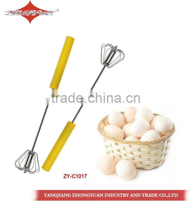 11.5-inch silicone coated wires egg whisk with transparent plastic handle