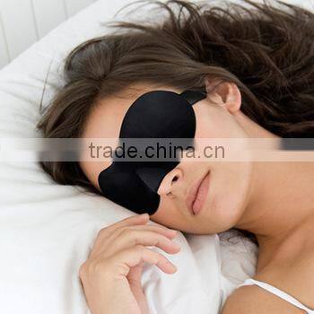 Hot Sale Travel Rest 3D Sponge EyeShade Sleeping Eye Mask Cover Sleep Blindfolds For Health Care To Shield The Light Black