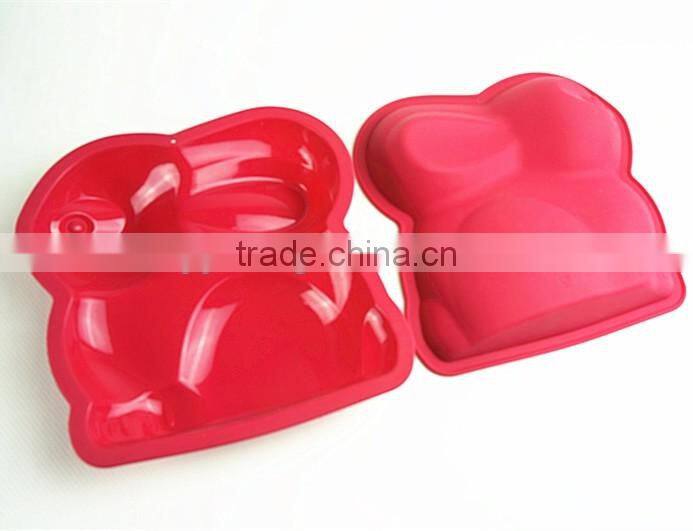 11040 Easter Rabbit shaped silicone chocolate mould and mold