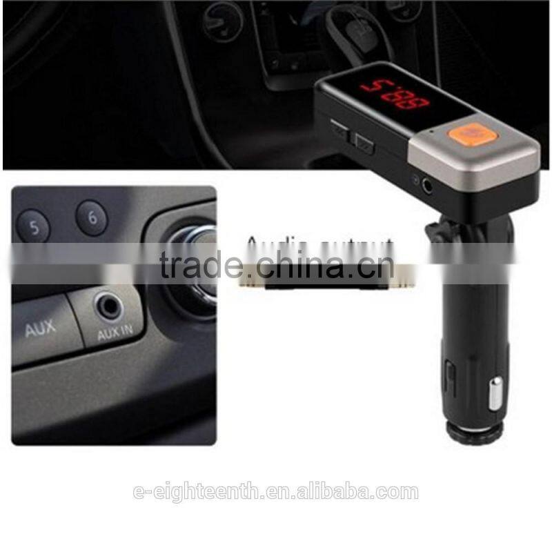2016 new arrival USB Car Charger model Bluetooth handsfree Car FM Transmitter MP3 Player