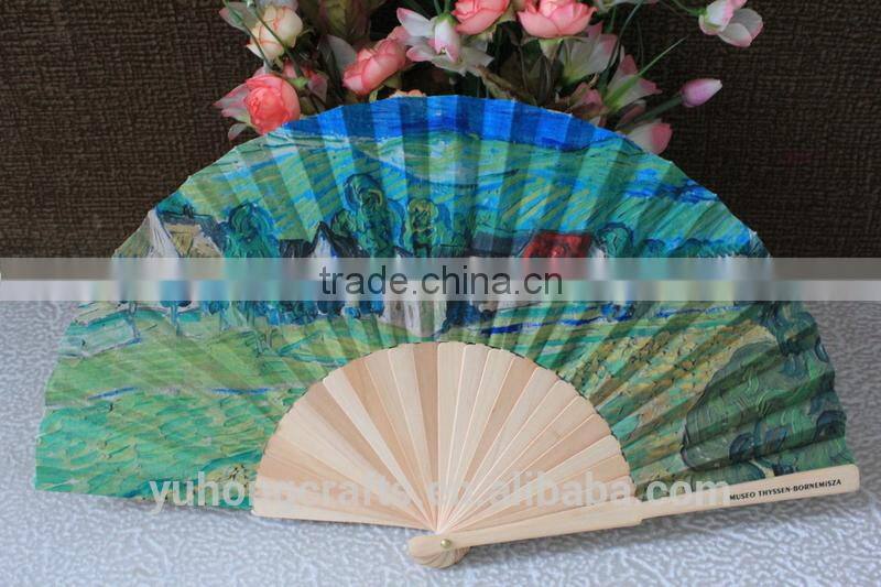 2015 new style handmade wood fan