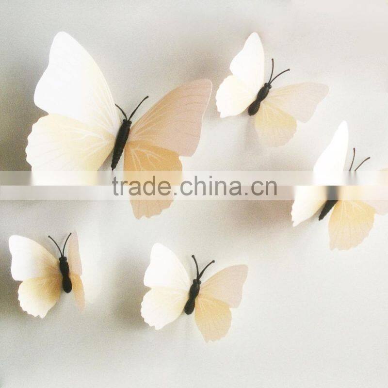 Butterfly cut out pattern removable home wallpaper Art DIY kids room decoration 3d wall stickers