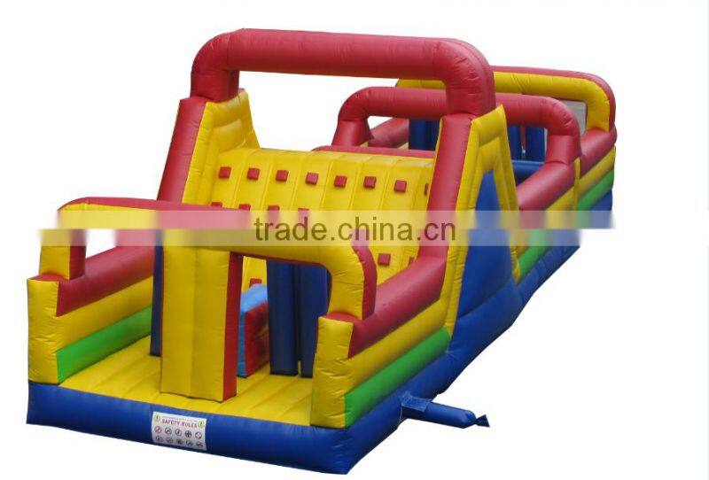 2016 Combo,Castle Type and PVC Material giant inflatable bouncy obstacle course