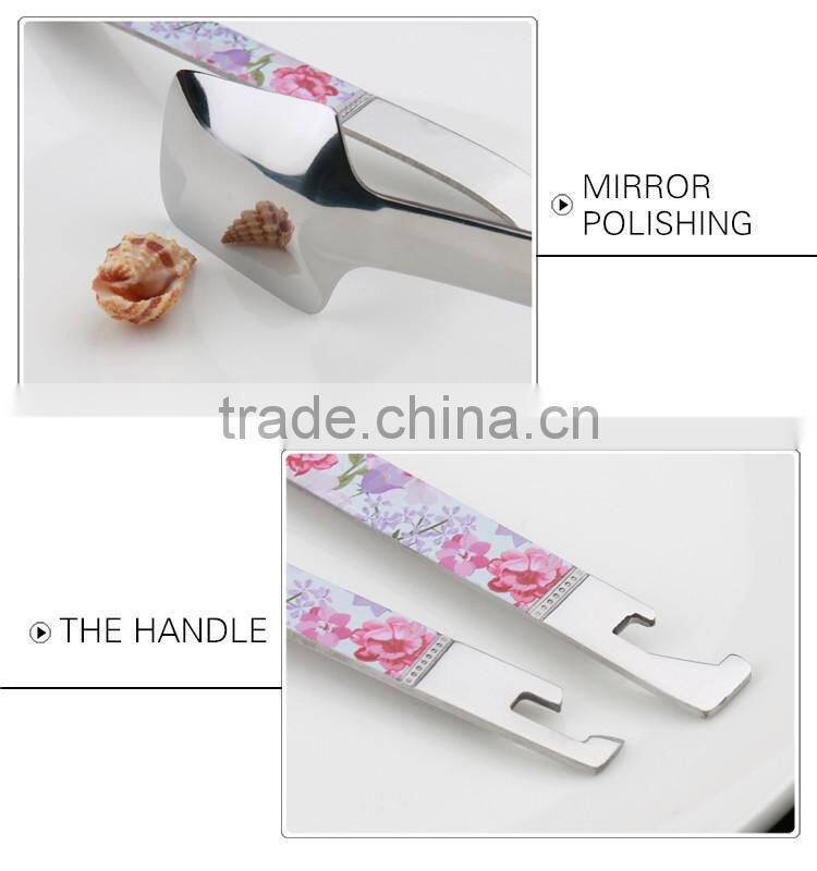 Factory popular high quality food grade stainless steel tableware fork and spoon set with packing gift box