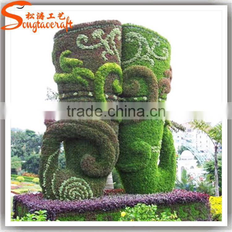 Songtao new design topiary sculpture artificial fake garden topiary for garden decor