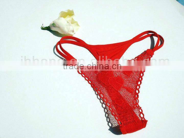 Ladies' panties romantic sexy rose panty G-string panties T-back panty rose flower