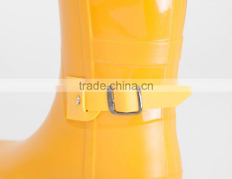 new style front matt back shinny slim women fashion wellington rain boots