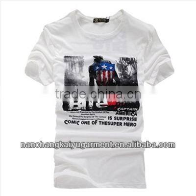 2017 new Mens summer leisure T shirt, fashion slim short sleeve O neck T shirt printing