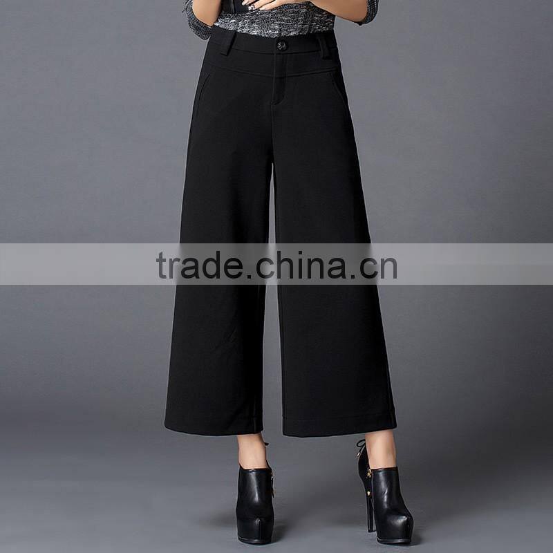Fashion Loose Cotton Pants Women Wide Leg Pants