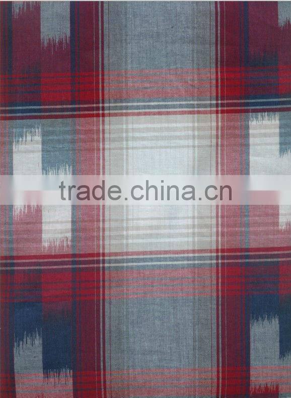 Space dyed fabric woven shirt fabric