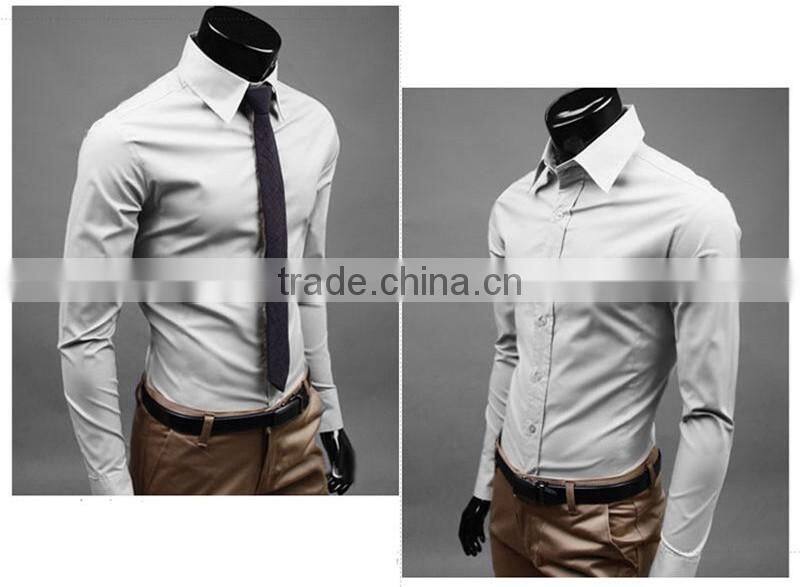 SZXX Latest Casual Formal Shirt Pattern For Men Slim Fit Shirt