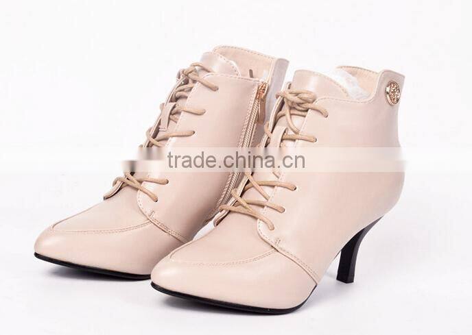 GZY top level low cut guangzhou factory female boots sole shoes high quality stock charming office lady 2017 stcok