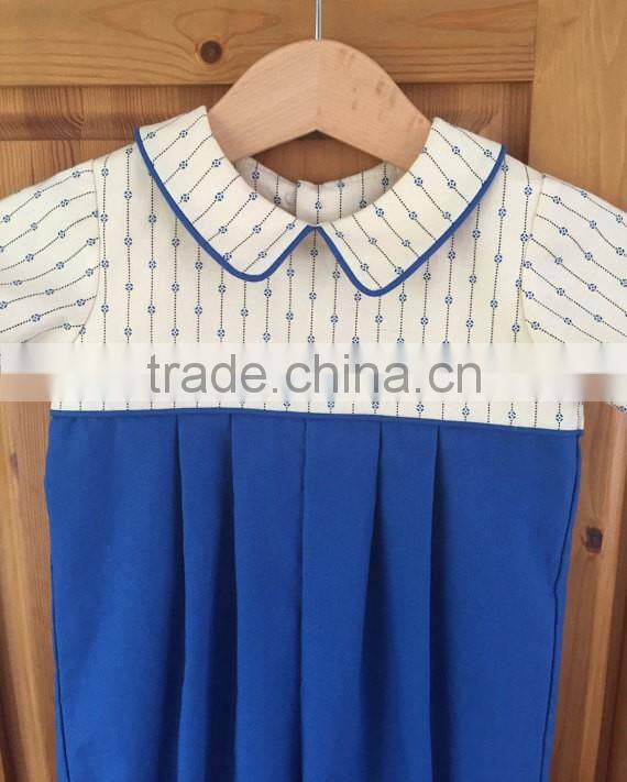 2017 Hot selling Baby Bubble Romper with Gathered Kids Romper