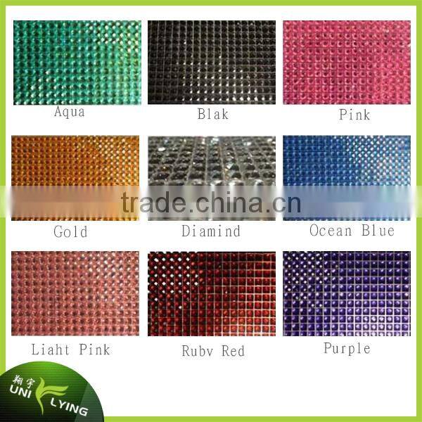 wholesale hot fix high quality crystal 4mm rhinestone mesh manufacture