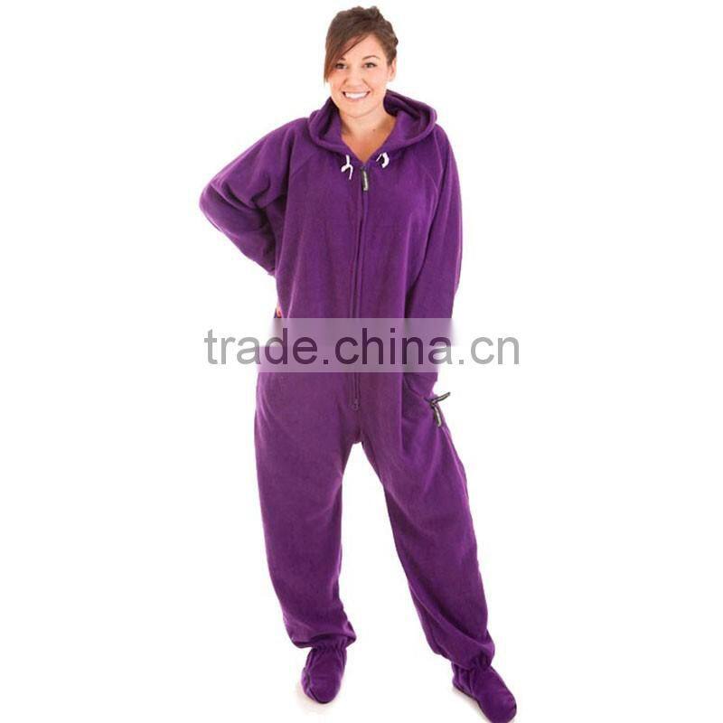 Alibaba China factory warm thick flannel wholesale adult 3xl onesie pajama