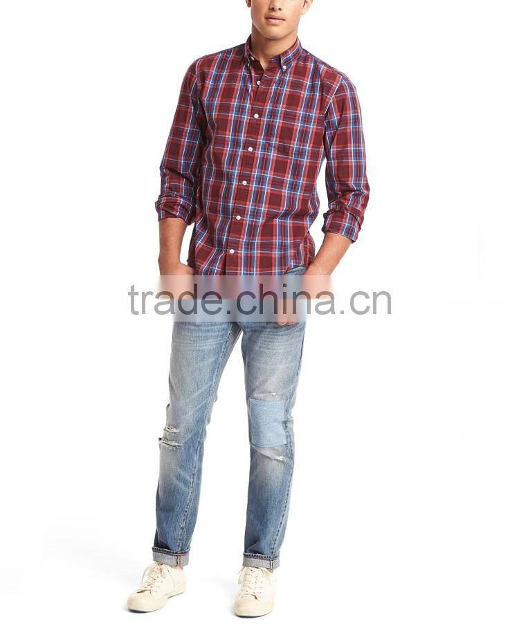 True wash mens indian cotton large plaid dri fit casual shirts wholesale