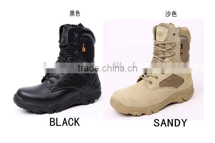 military boot2016 Brand military boots men desert ankle boots genuine leather tactical boots footwear Army outdoor boots