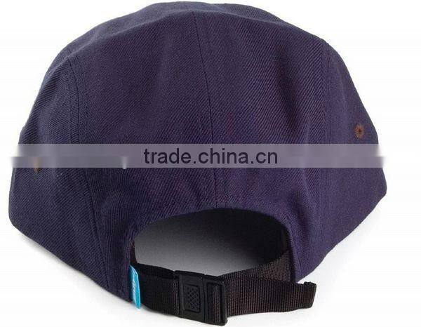 Blank navy blue cheap design your own 5 panel hat cap