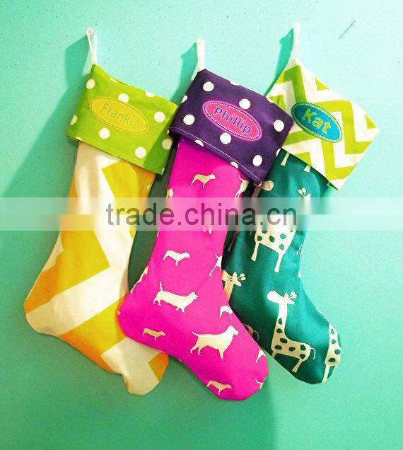New arrivel colorful modern Family Christmas Stocking