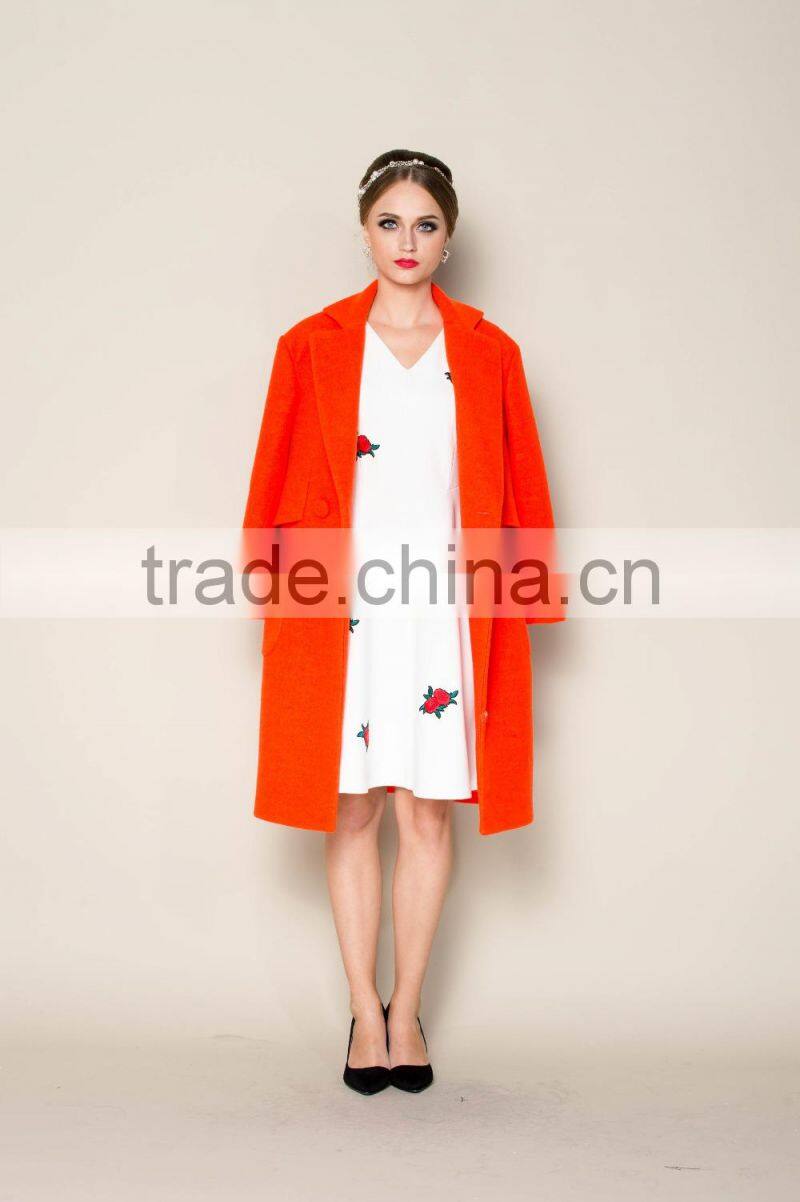 OEM designed 2015 latest collection winter korean womens trench coat fashion 2015