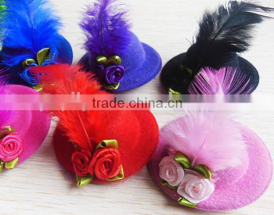 2016 hats to decorate hairpin feather hair accessory adult child hair accessories