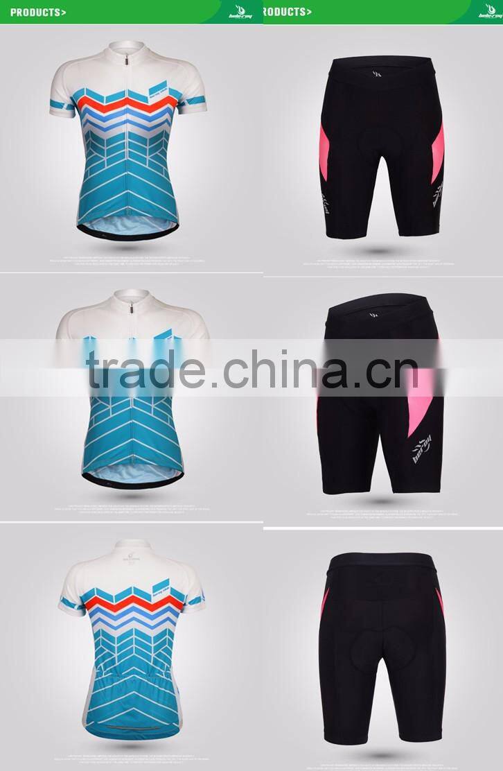 BEROY female pro racing bikes set,short sleeve cycling clothes for bike racing competition