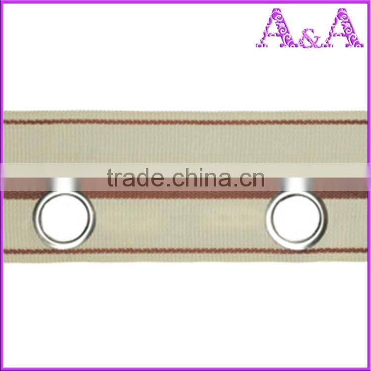 Stardeco 100% Polyester Fabric White Non-woven Ring Holes Eyelet Curtain Tape