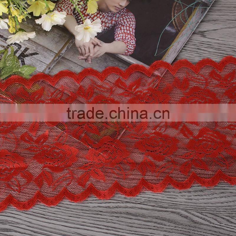 7 colour band stretch lace trim