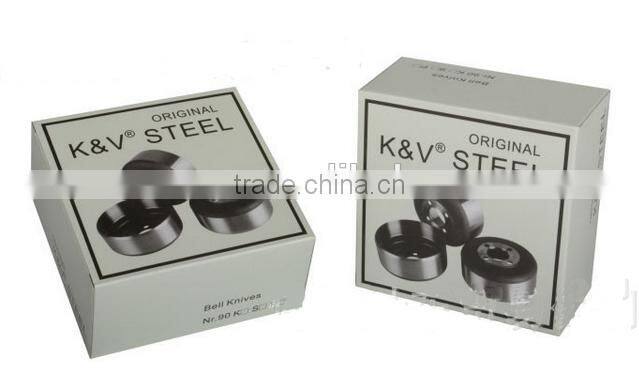 K and V bell knife for skiving machines