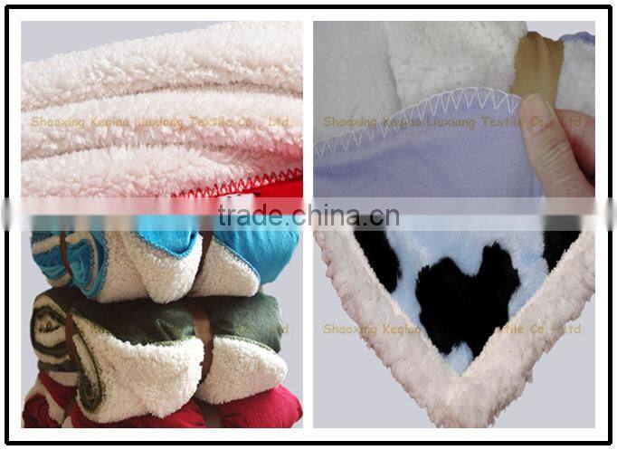 Manufacturer wholesale Micro fleece life comfort sherpa throw