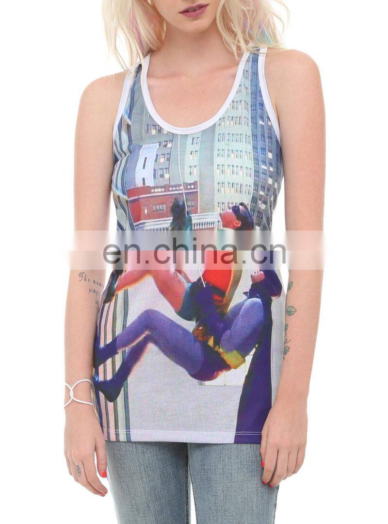 2015 hot sale sublimated tank top women