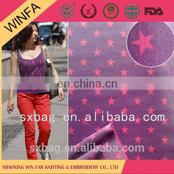China Manufacturer Fashion Knitted 100 polyester interlock jersey fabric