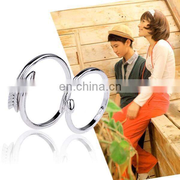 Gold Plated Personalized Square Knuckle Ring Diamond Sparkling Ring Wedding Jewelry