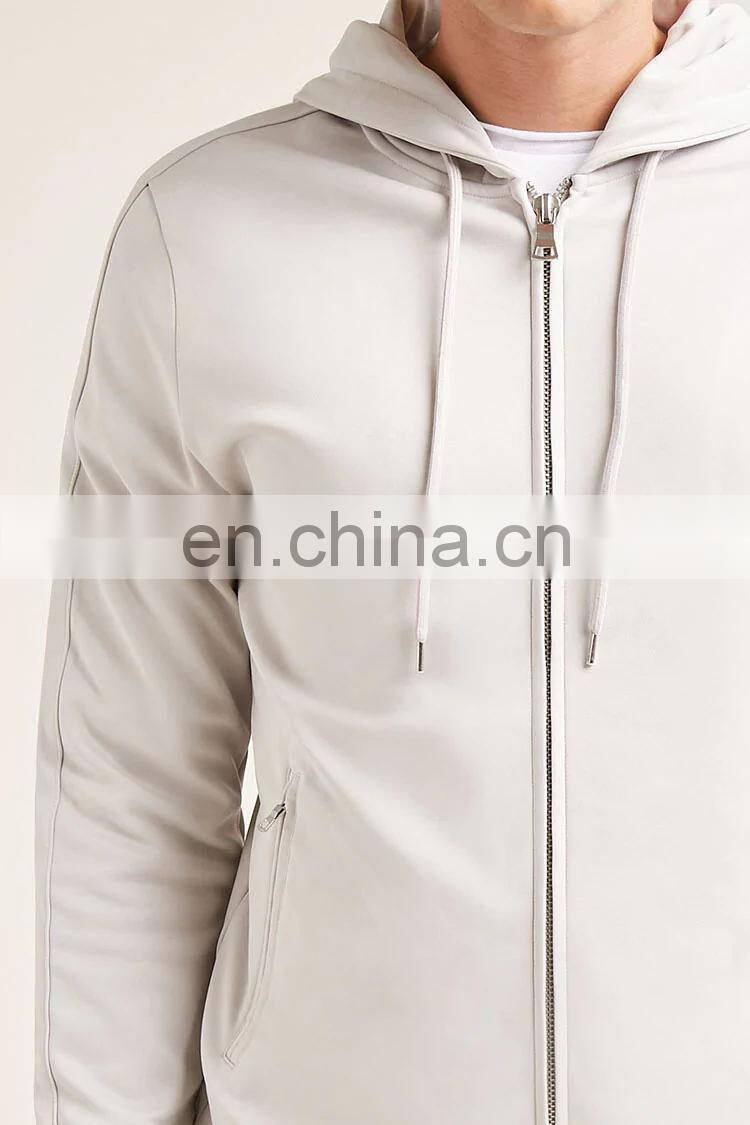Wholesale Sports Style Casual Plain Blank Zip Up Hoodies For Men