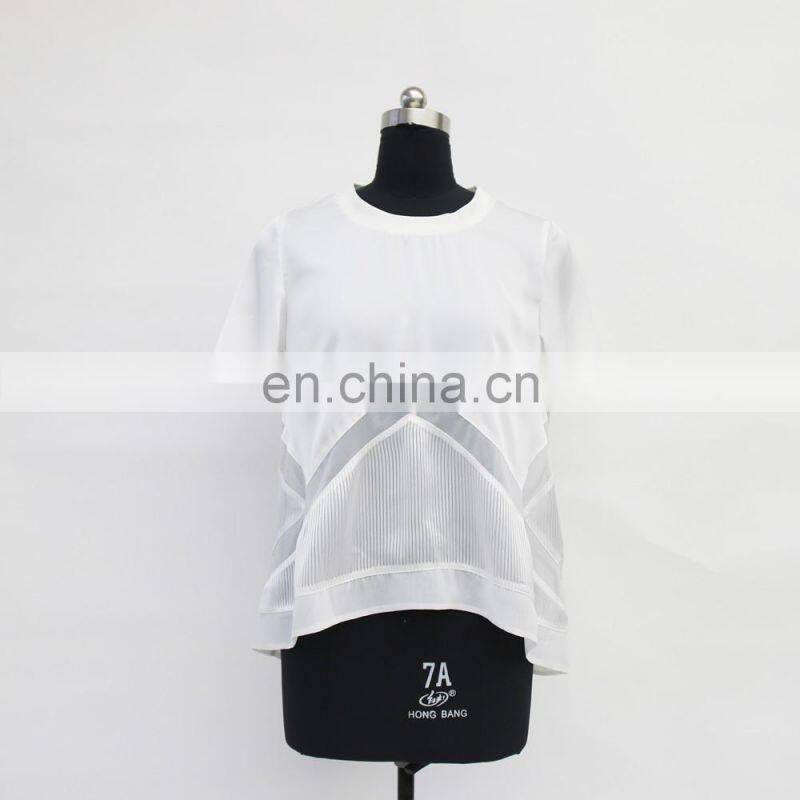 women cheap summer transparent casual geometry T-shirt