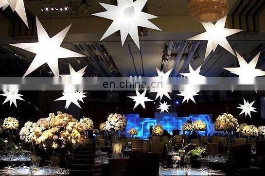 custom LED light inflatable hanging star balloon for party decoration