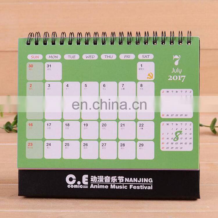Newest Design Promotional Table Calendar Desk Calendar Stand Table Calendar With Memo