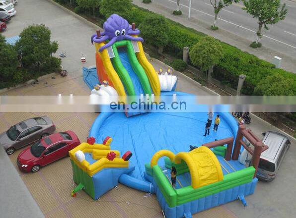 hotsale inflatable pool slide water park, inflatable water sports games W2014