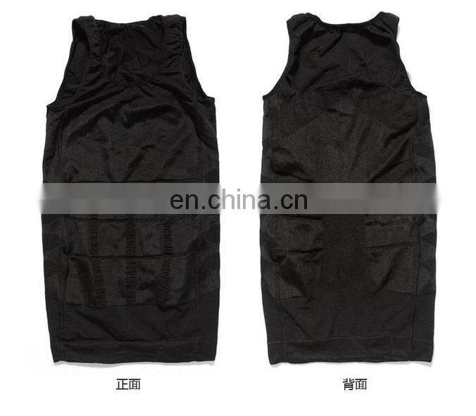 Mens Slimming Body Shaper Vest Shirt Abs Abdomen Slim#MV-01
