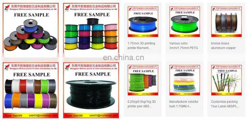 Plastic PLA filament 1.75mm 3mm 3d printer filament