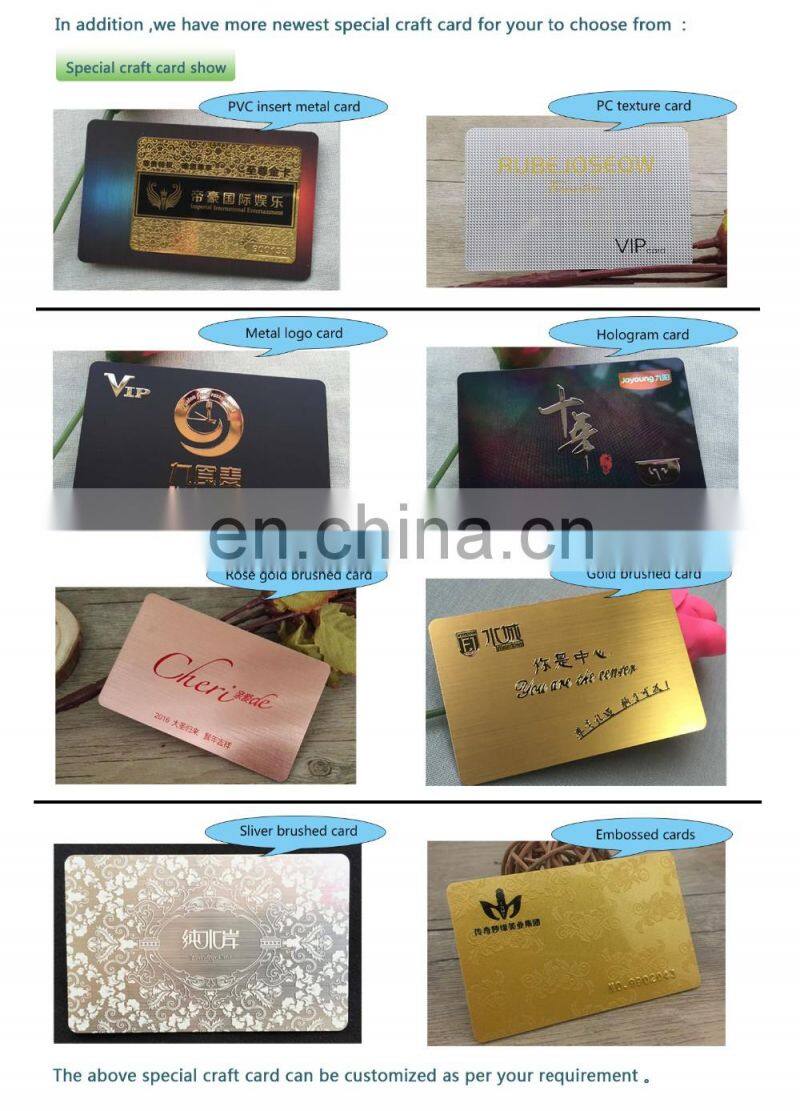 Good Quality Transparent Material Pvc Business Card