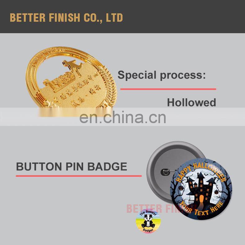 custom love metal rose flower enamel lapel pin