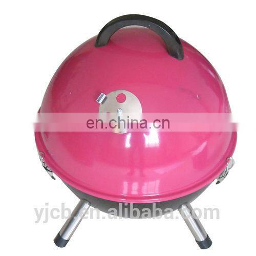 2017 customized logo Coloured ball shape round charcoal bbq grill