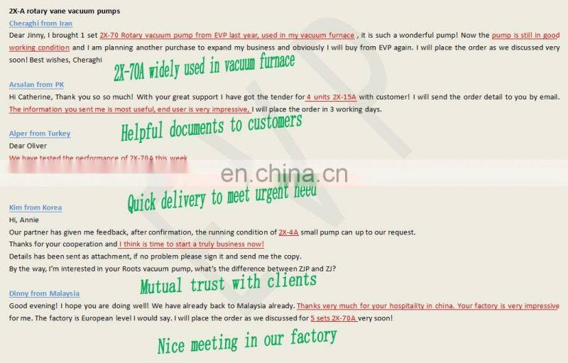 2X-70A double stage oil sealed rotary vane vacuum pump