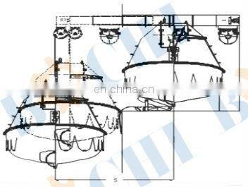 Marine Single or Two Point Telescopic Davit