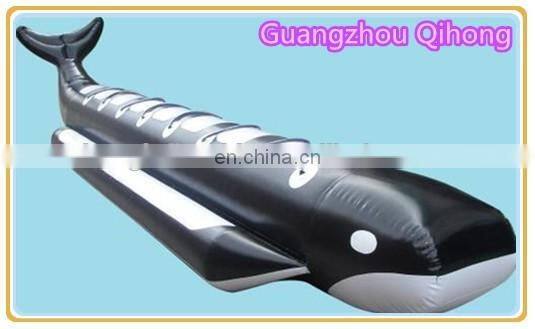 hot sale summer inflatable flyfish rib banana boat, inflatable flying manta ray for playing